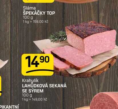 LAHŮDKOVÁ SEKANÁ SE SÝREM 100 g