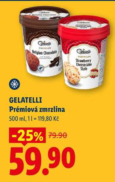 GELATELLI Prémiová zmrzlina, 500 ml