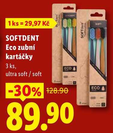 SOFTDENT Eco zubní kartčky, 3 ks Lidl