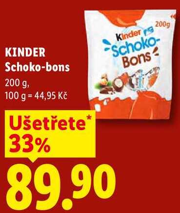 KINDER Schoko-bons, 200 g