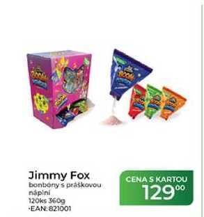 Jimmy Fox bonbóny s práškovou náplní 120ks 360g