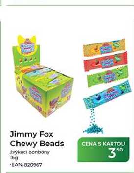 Jimmy Fox Chewy Beads žvýkací bonbony 16g