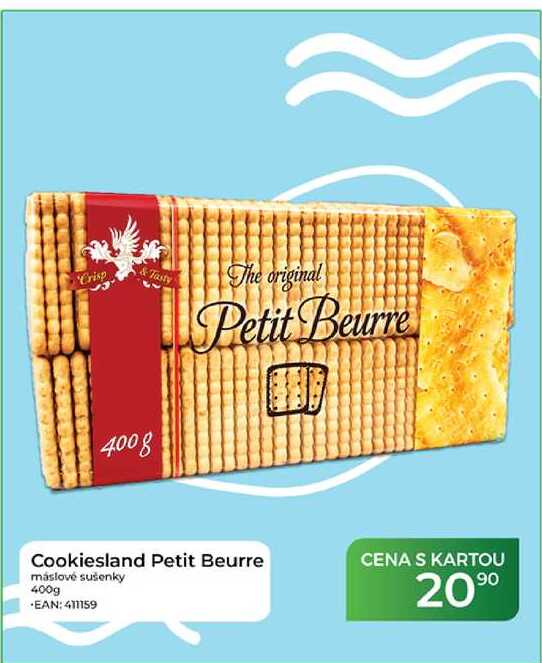 Cookiesland Petit Beurre máslové sušenky 400g