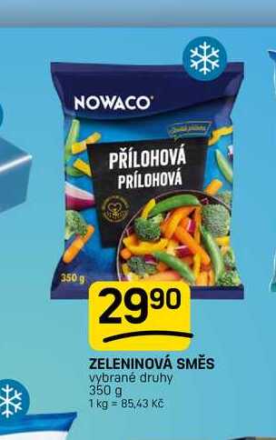 ZELENINOVÁ SMĚS vybrané druhy 350 g 