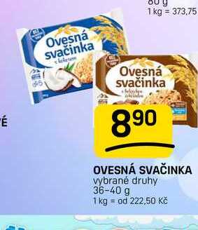 OVESNÁ SVAČINKA vybrané druhy 36-40 g