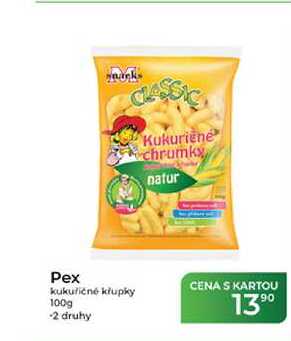 Pex kukuřičné křupky 100g -2 druhy