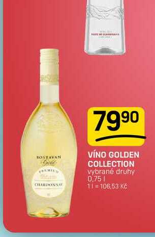 VÍNO GOLDEN COLLECTION vybrané druhy 0,75l