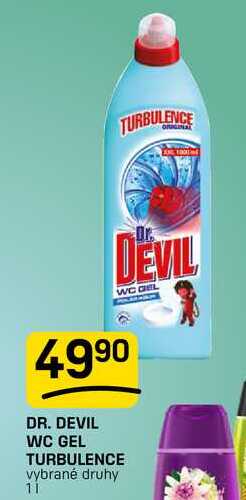 DR. DEVIL WC GEL TURBULENCE vybrané druhy 1l