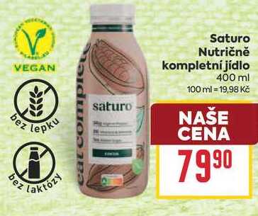 Saturo Nutričně kompletní jídlo 400 ml 