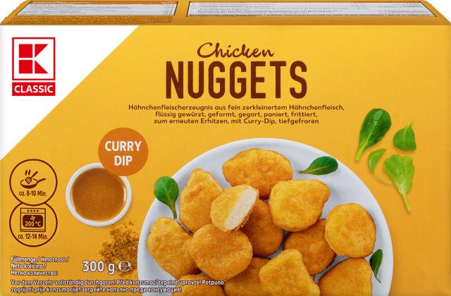K-Classic Kuřecí nugetky curry