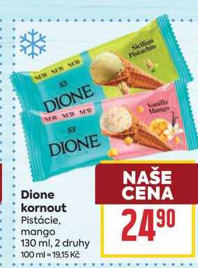 Dione kornout Pistácie, mango 130 ml