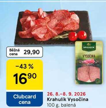 Krahulík Vysočina, 100 g