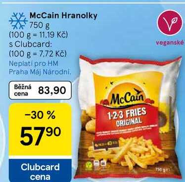 McCain Hranolky, 750 g  
