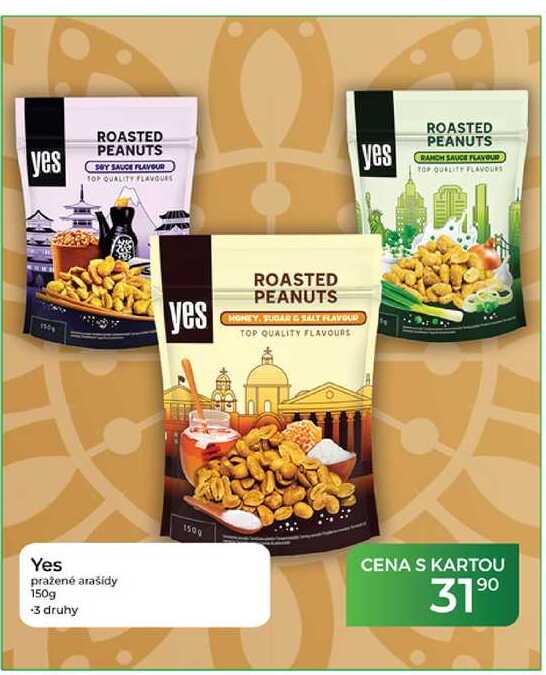 Yes pražené arašídy 150g