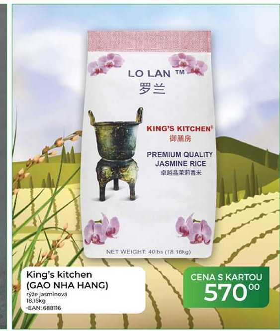 King's kitchen (GAO NHA HANG) rýže jasmínová 18,16kg