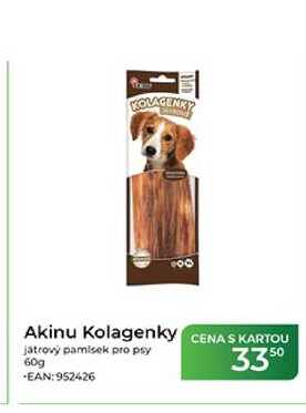 Akinu Kolagenky játrový pamlsek pro psy 60g