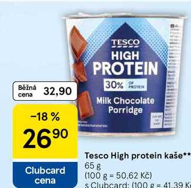 Tesco High protein kaše, 65 g