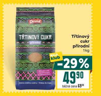 Třtinový cukr přírodní 1kg