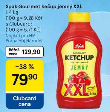 Spak Gourmet kečup jemný XXL, 1,4 kg