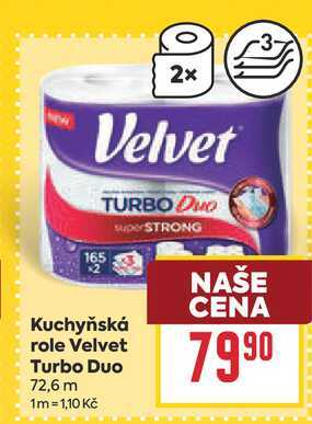 Kuchyňská role Velvet Turbo Duo 72,6 m