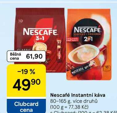 Nescafé Instantní káva, 80-165 g