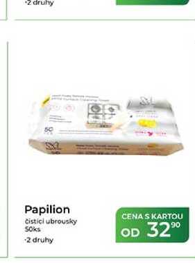 Papilion čisticí ubrousky 50ks Tamda Foods