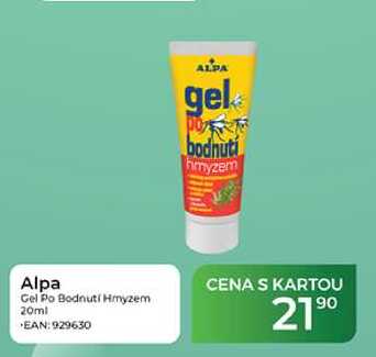 Alpa Gel Po Bodnutí Hmyzem 20ml Tamda Foods