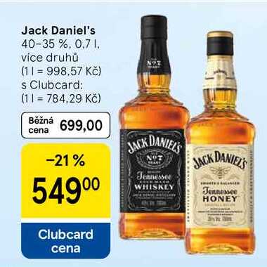 Jack Daniel's 40-35 %, 0,7 l
