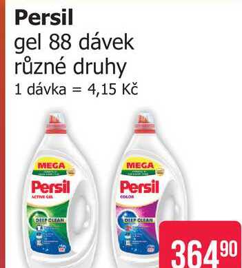 Persil gel na praní 88 dávek, různé druhy Teta drogerie