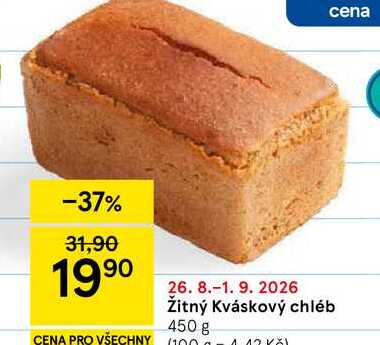 Žitný kváskový chléb, 450 g 