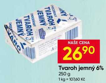 CHOCEŃSKÝ Tvaroh jemný 6% 250 g