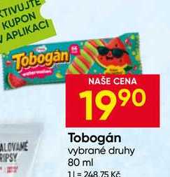 Tobogán vybrané druhy 80 ml