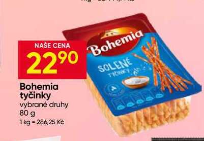 Bohemia tyčinky vybrané druhy 80 g 