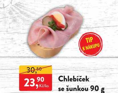 Chlebíček se šunkou 90g