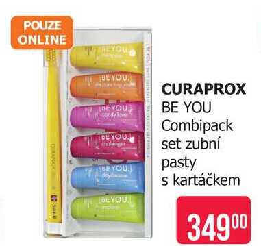 CURAPROX Combipack set zubní pasty s kartáčkem