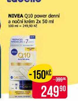 NIVEA Q10 power denní a noční krém 2x 50 ml Teta drogerie