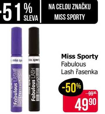 Miss Sporty Fabulous Lash řasenka Teta drogerie