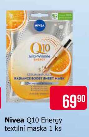 Nivea Q10 Energy textilní maska 1 ks