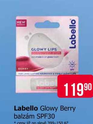 Labello Glowy Berry balzám SPF30 Teta drogerie