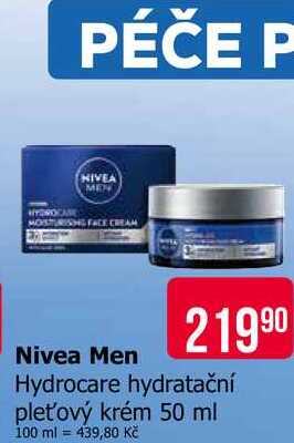 Nivea Men Hydrocare hydratační pleťový krém 50 ml