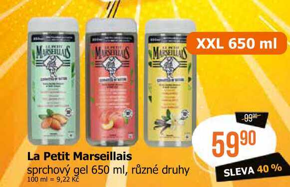La Petit Marseillais sprchový gel 650 ml Teta drogerie