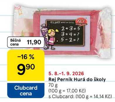 Rej Perník Hurá do školy, 70 g