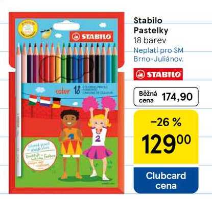 Stabilo Pastelky, 18 barev