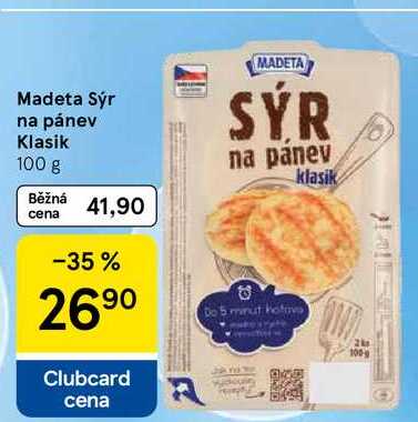 Madeta Sýr na pánev Klasik, 100 g 