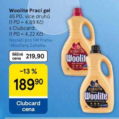 Woolite Prací gel, 45 PD