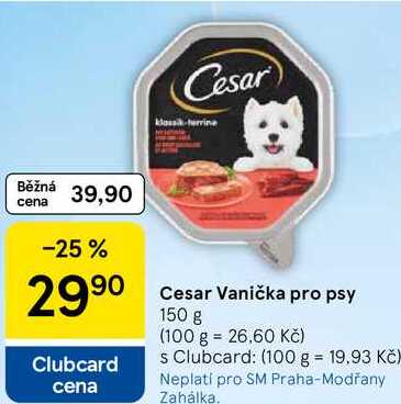 Cesar Vanička pro psy, 150 g 
