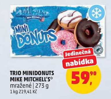 TRIO MINIDONUTS MIKE MITCHELL'S mražené, 273 g