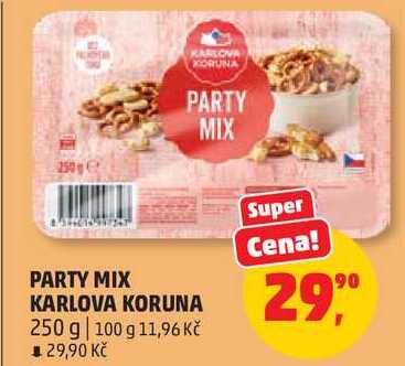 PARTY MIX PARTY MIX KARLOVA KORUNA, 250 g
