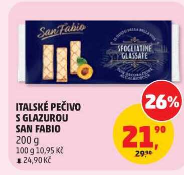 ITALSKÉ PEČIVO S GLAZUROU SAN FABIO, 200 g