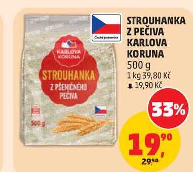 STROUHANKA Z PEČIVA KARLOVA KORUNA, 500 g